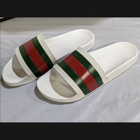 Men’s Gucci Signature Slides Sz 13 New - Picture 2 of 9